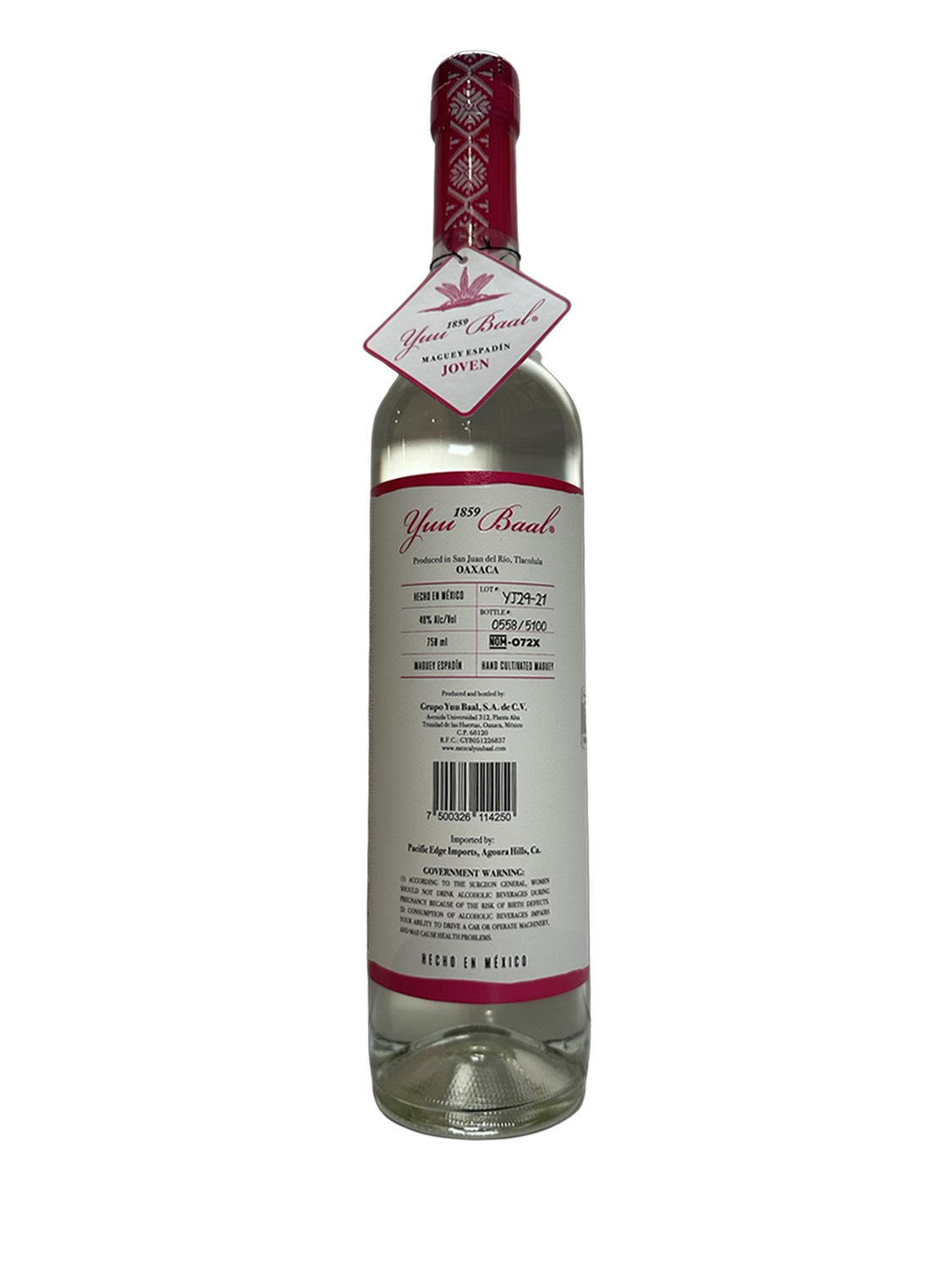 Yuu Baal Joven Espadin 750 mL