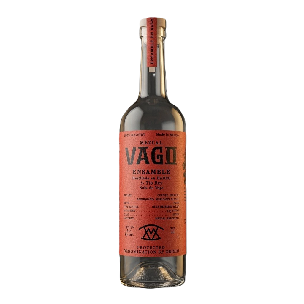 Mezcal Vago Ensemble En Barro by Tio Rey Joven Mezcal Artesenal 96.8 Proof 750 mL
