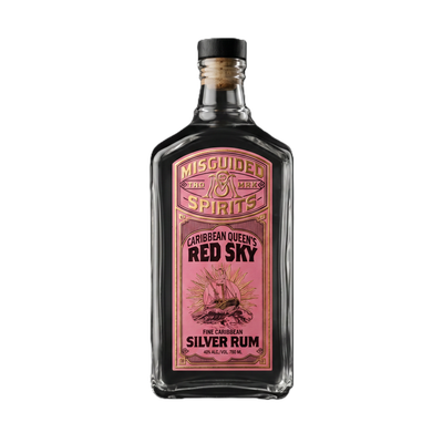 Misguided Caribbean Queen’s Red Sky Silver Rum 750ML