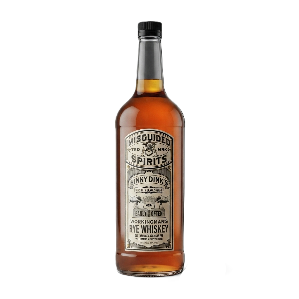 Misguided Hinky Dink’s Workingman’s Whiskey 1L