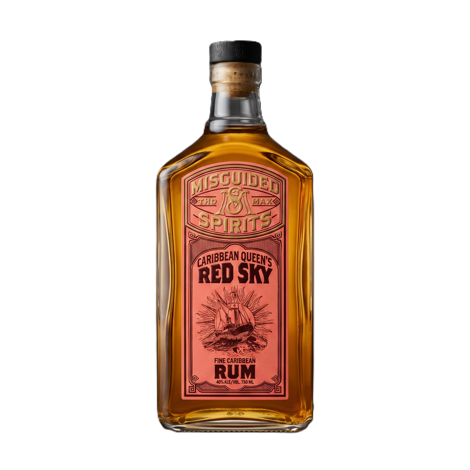 Misguided Spirits Caribbean Queen’s Red Sky Rum 750 mL