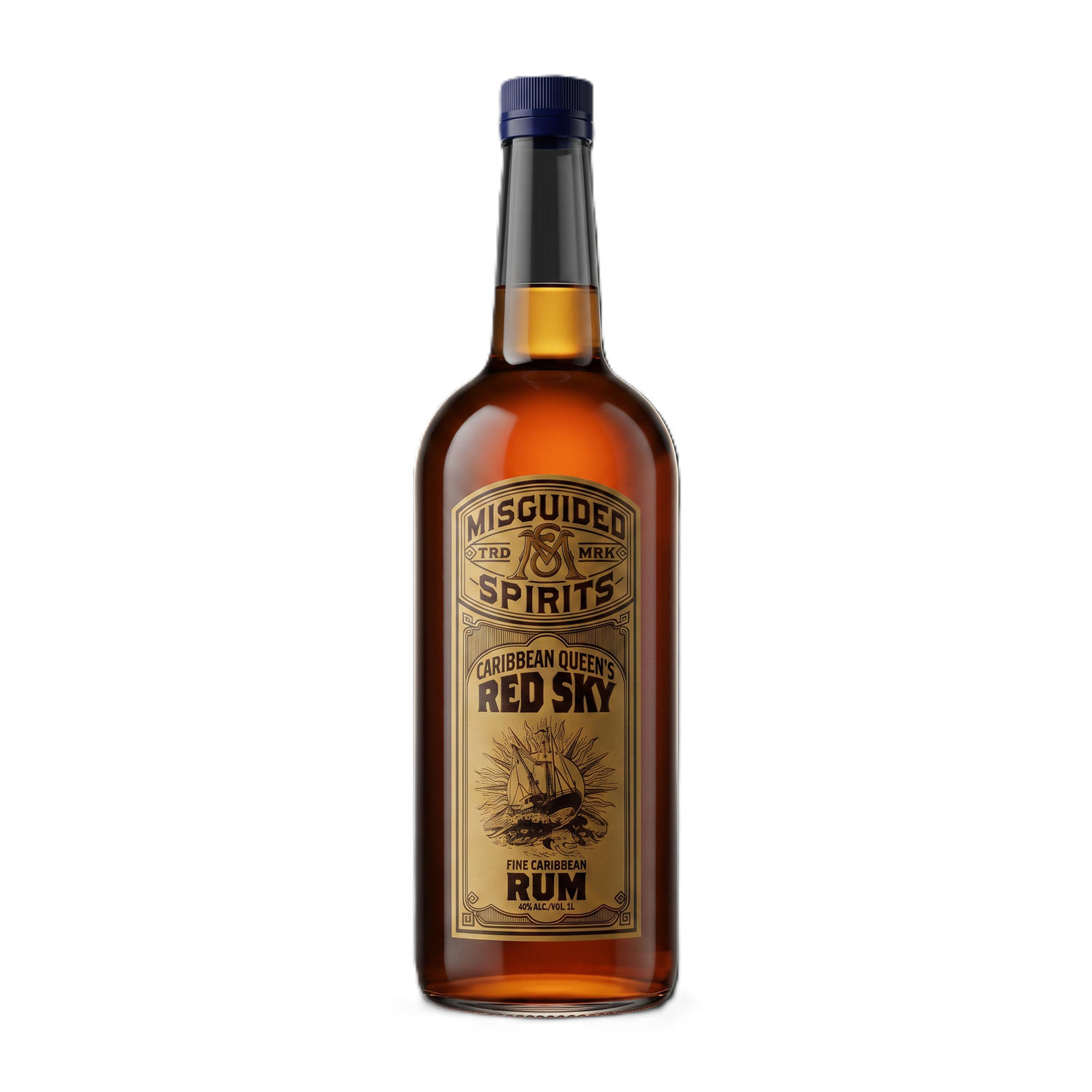 Misguided Spirits Caribbean Queen’s Red Sky Rum 1L