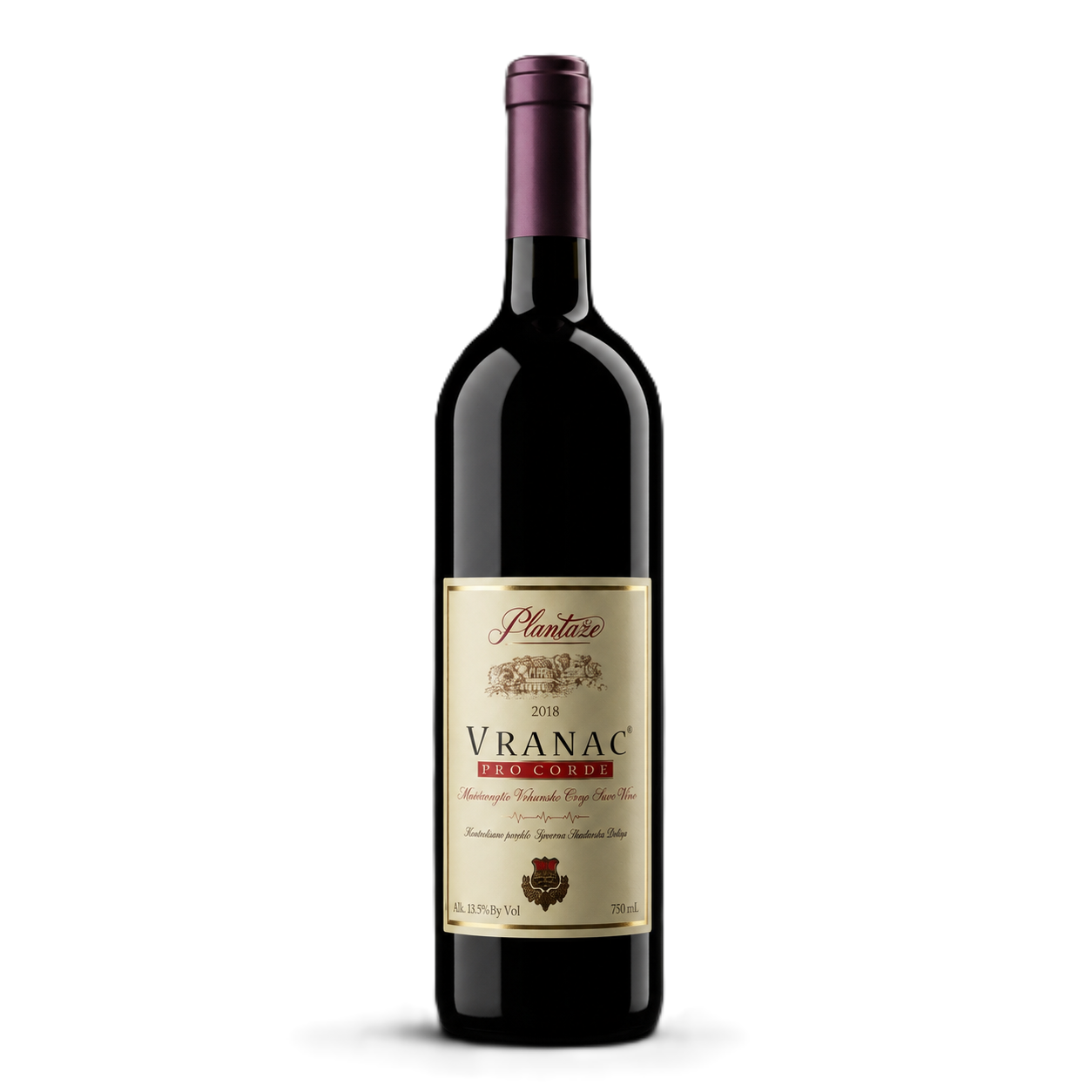 Vranac Pro Corde Plantaze 750 mL