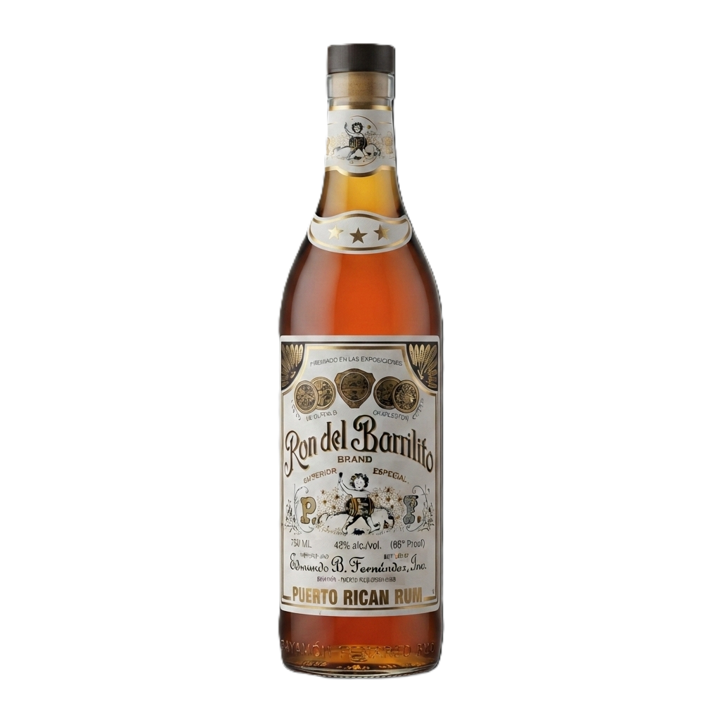 Ron del Barrilito 3 Star Dark Rum 750 mL