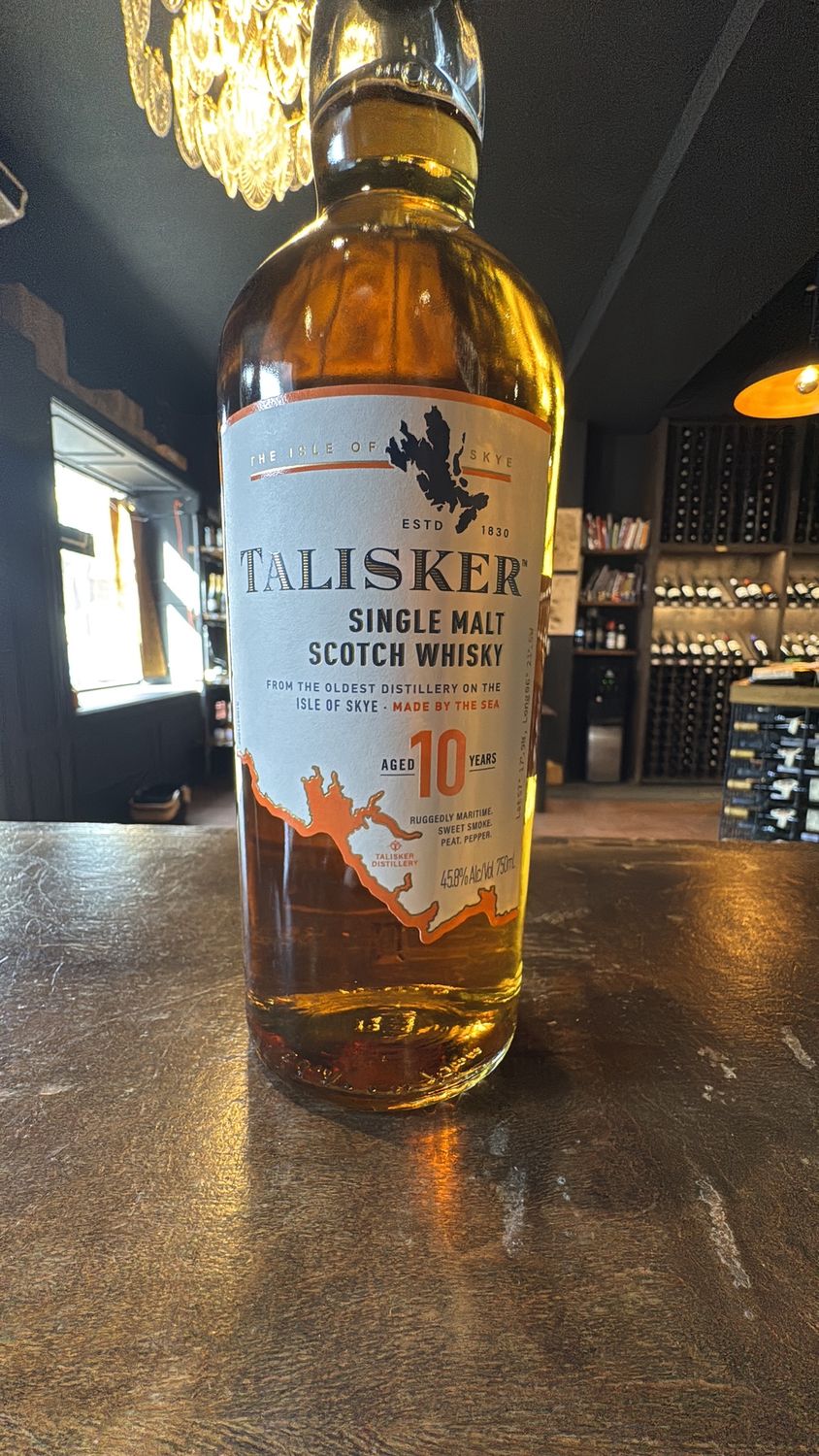 Talisker Single Malt Scotch Whisky Aged 10 Years 750 mL