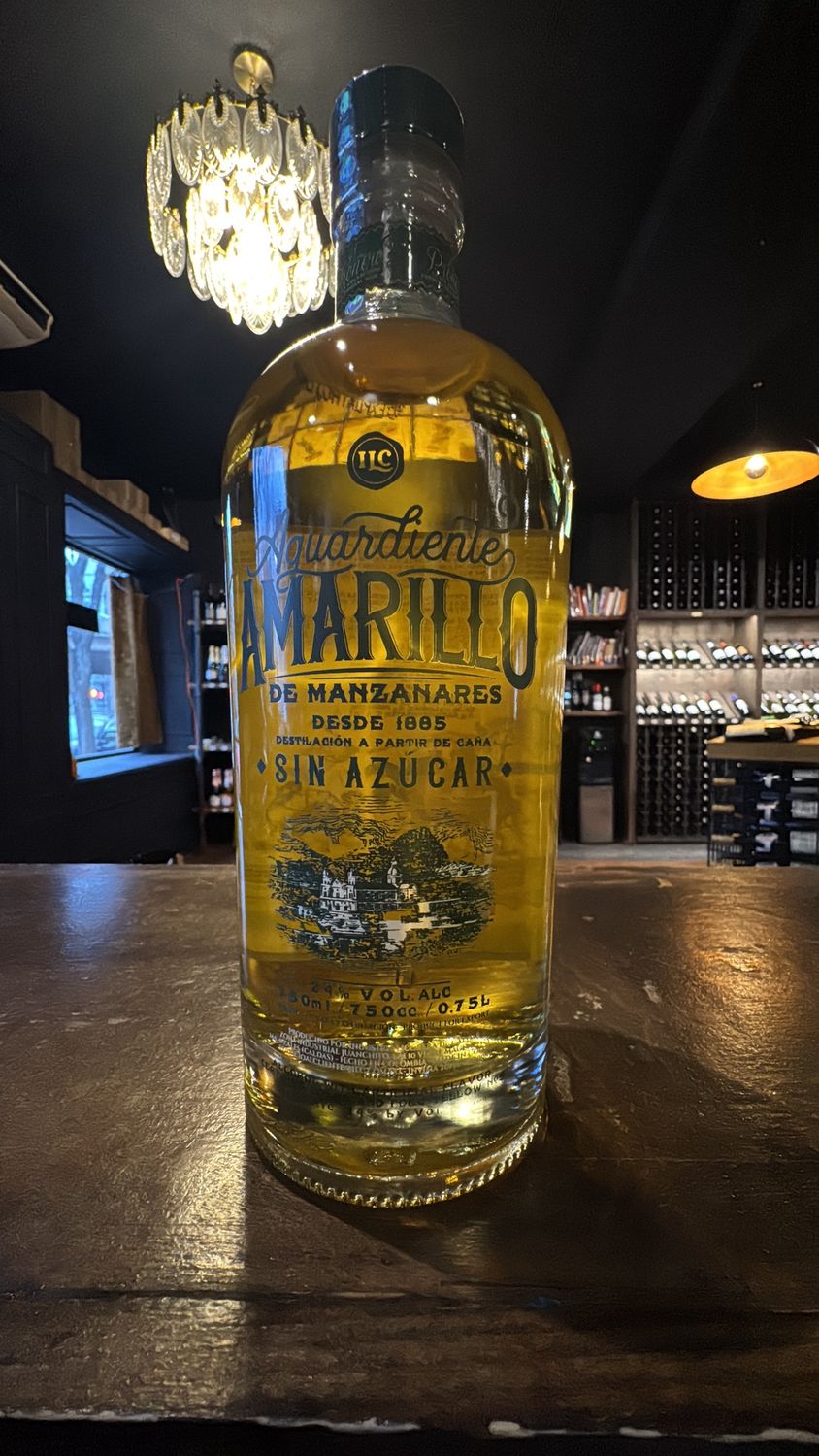 Aguardiente Amarillo De Mananares Sin Azucar 750 mL