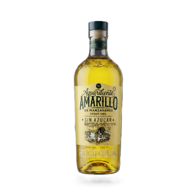Aguardiente Amarillo De Mananares Sin Azucar 750 mL