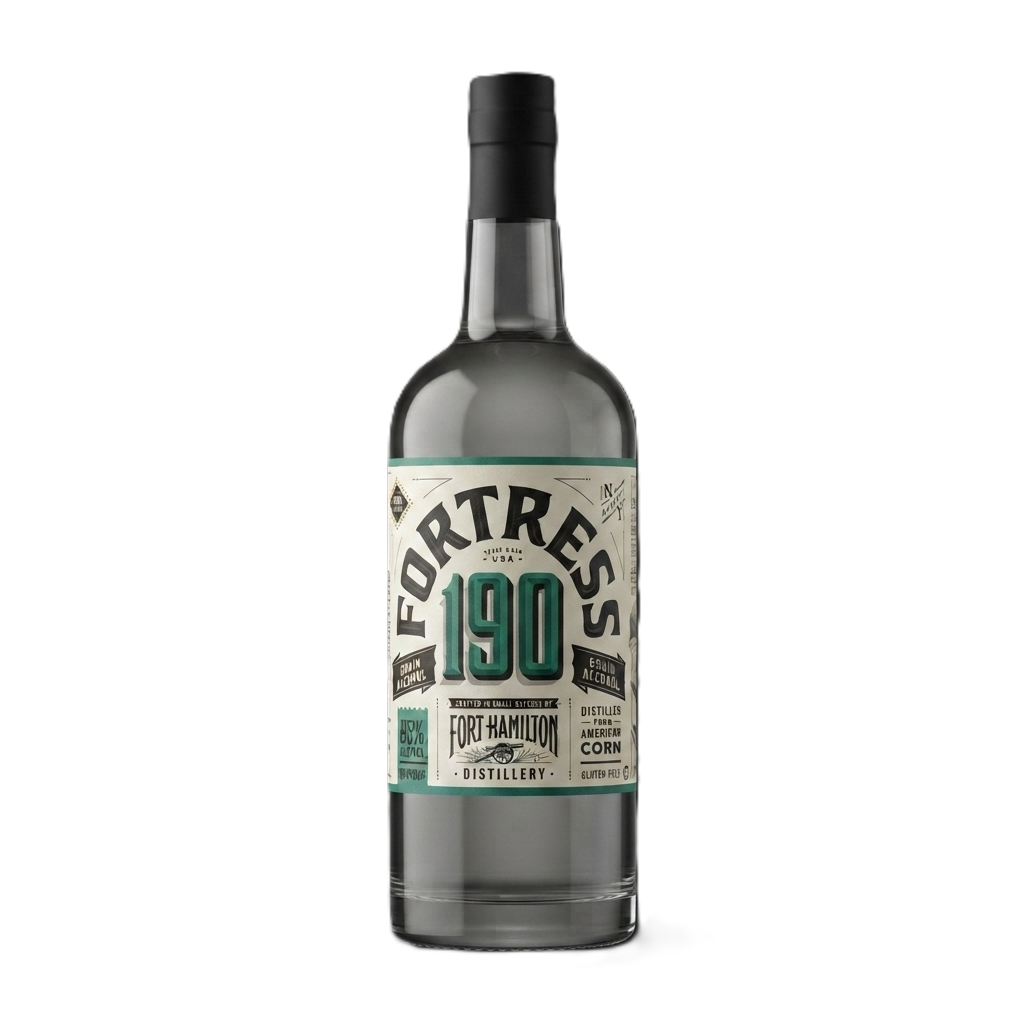 "Fortress" Grain Alcohol 1900 Proof Fort Hamilton 1 L