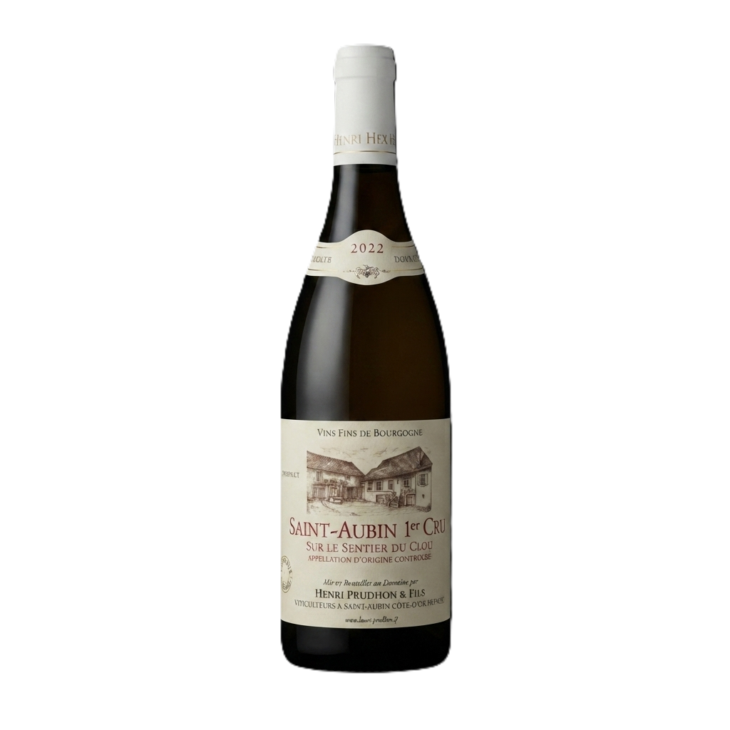 Sur Le Sentier Du Clou Henri Prudhon &amp; Fils Saint-Aubin Blanc 1er Cru 750 mL