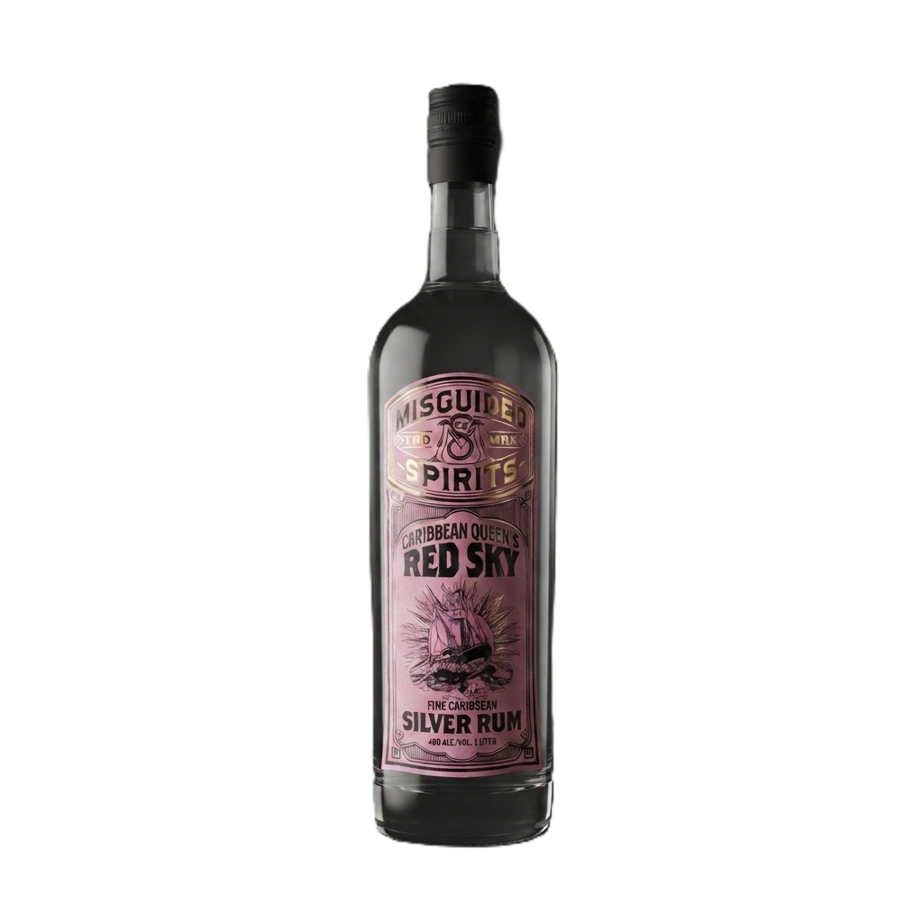 Misguided Caribbean Queen’s Red Sky Silver Rum 1L