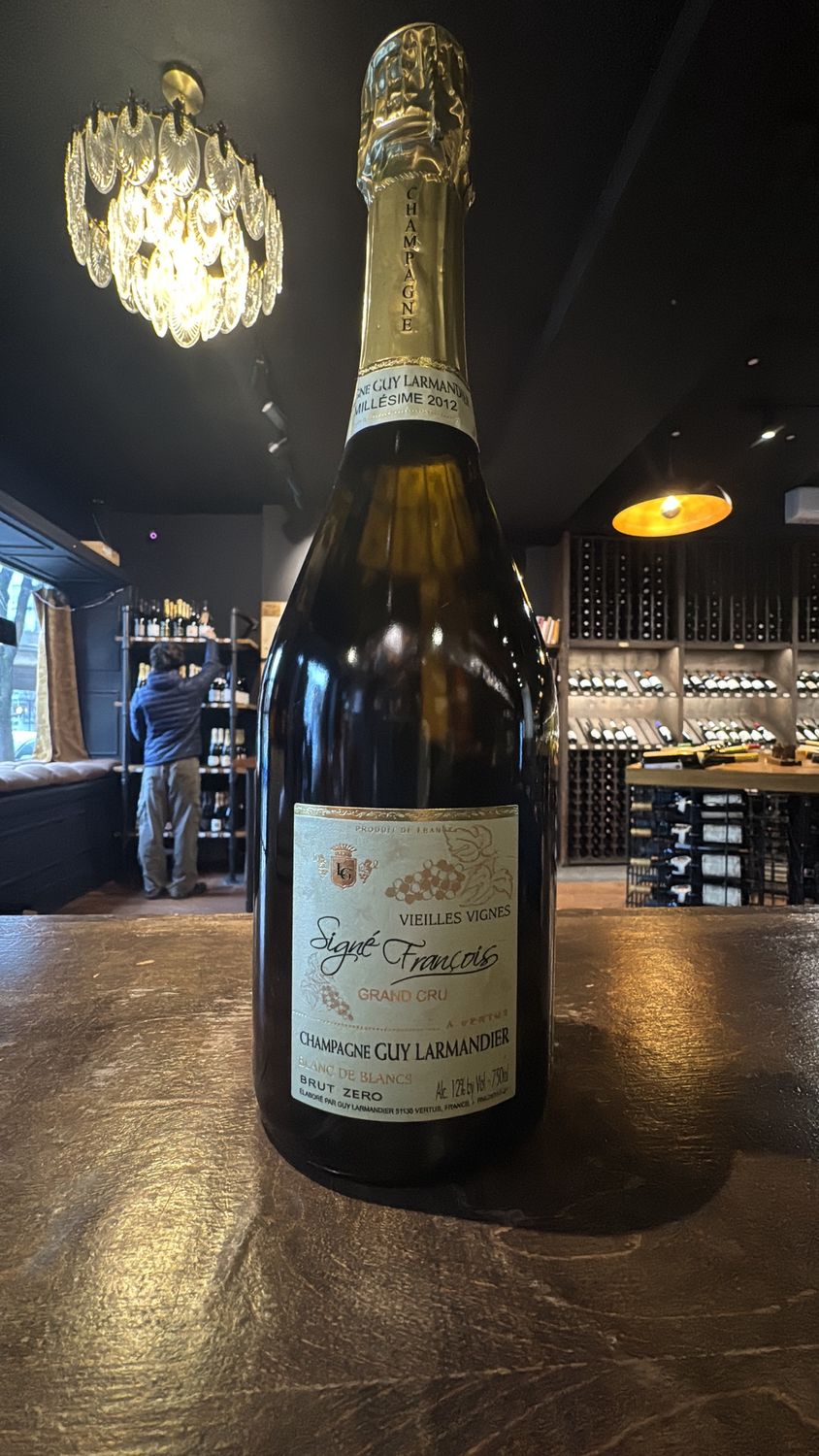 Champagne Guy Larmandier Cuvee Signe Francois 2012 - Vieilles Vignes Grand Cru Blanc de Blancs Brut Zero 750 mL