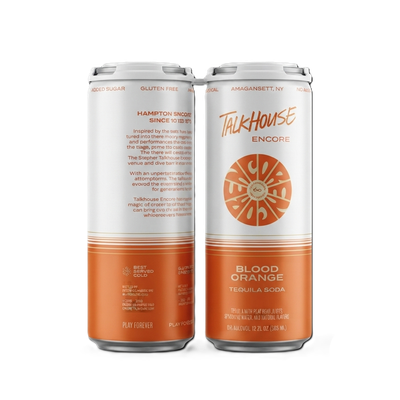 Blood Orange Tequila Soda Talkhouse 355 mL