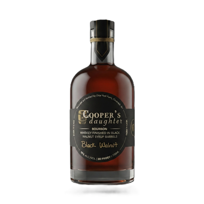 Cooper's Daughter Bourbon Whiskey Black Walnut Syrup Barrels