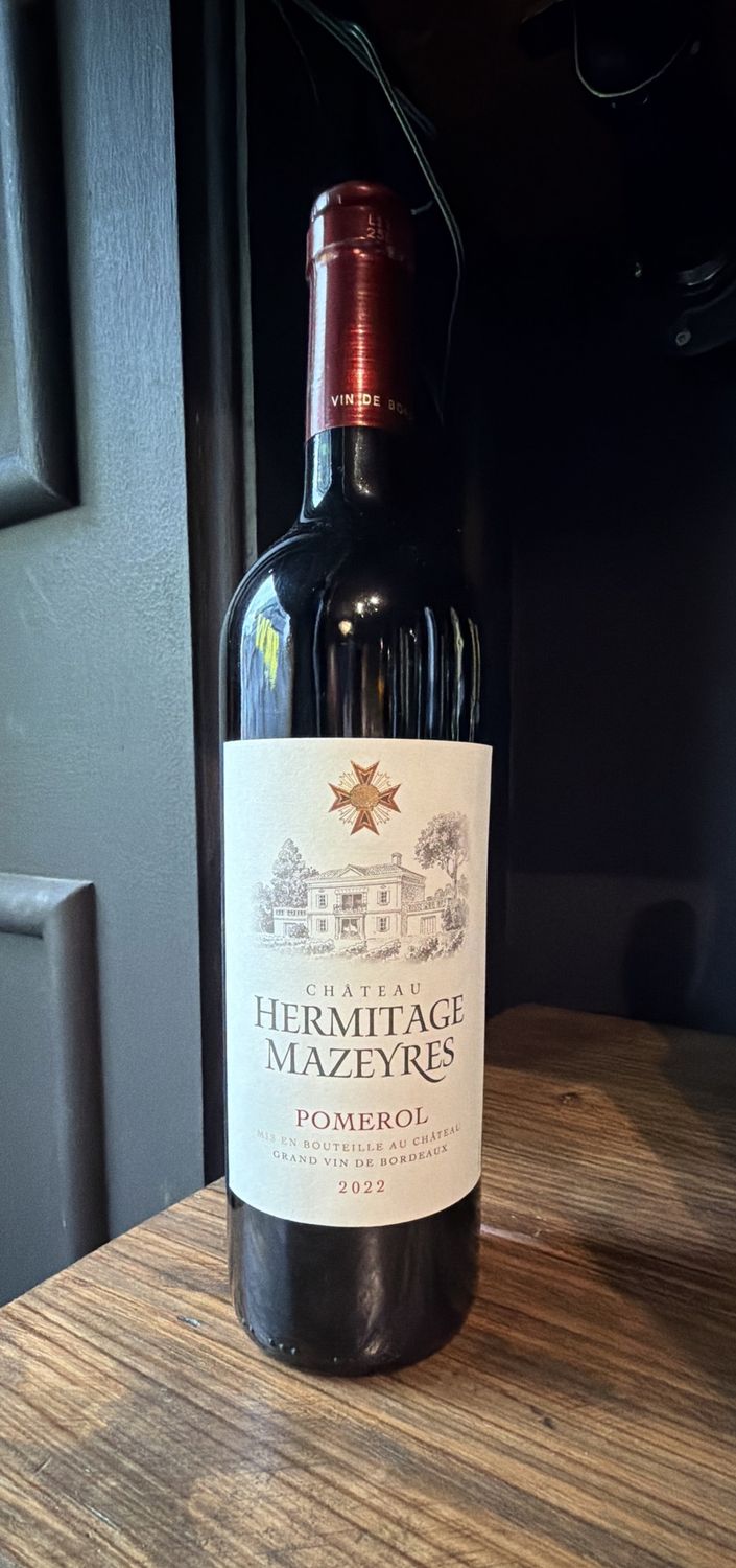 Hermitage Mazeyres Pomerol Grand Vin De Bordeaux Rouge 750 mL