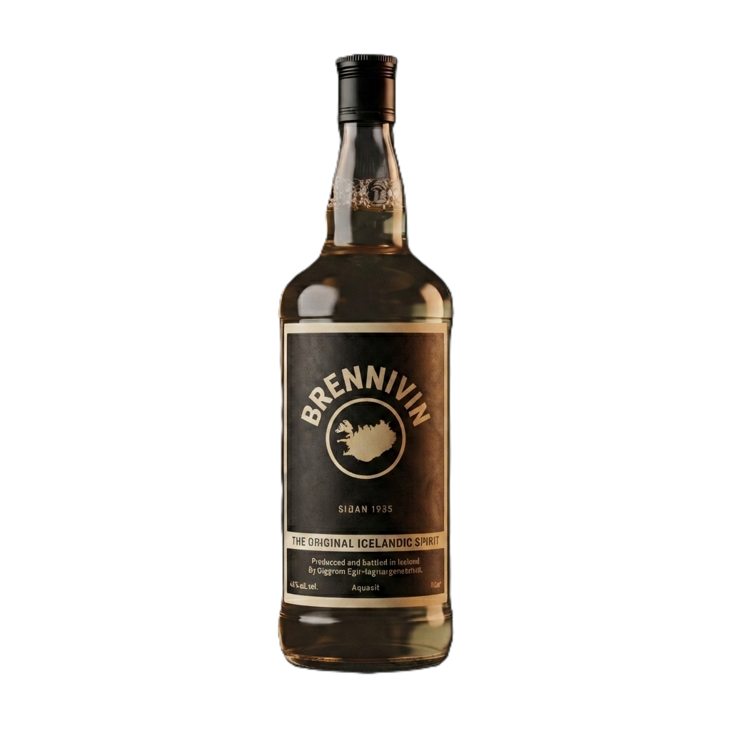 Brennivin Aquavit (Strapped) Original Icelandic Spirit 750 mL