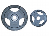 Grey Enamel Olympic Grip Plate