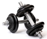 Dumbbells, Weights, and Racks
