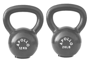 High-Grade 8KG / 18LBS Kettlebell with Rubber Base