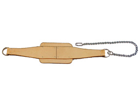 Leather Dipping Belt with Chain