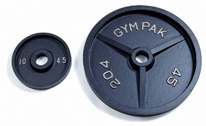 2.5 lb Black Wide Flange Olympic Plate