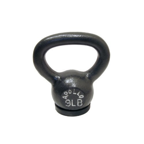 Kettlebell 4KG / 9LBS Dark Grey with Rubber Base