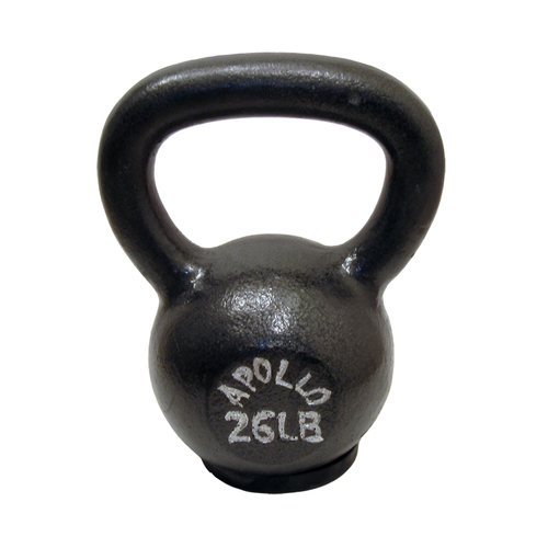 Kettlebell 12KG / 26LBS Dark Grey with Rubber Base