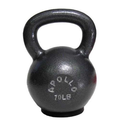 Kettlebell 32KG / 70LBS Dark Grey with Rubber Base