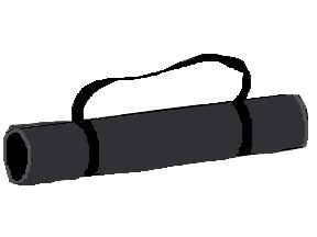 Black Exercise Mat (68&quot; X 24&quot;)