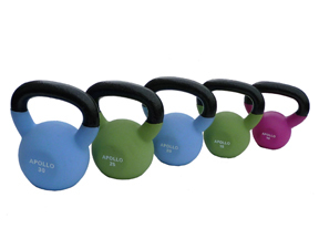Colored 15LB Neoprene Kettlebell