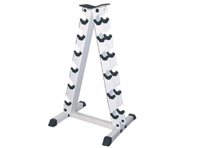 A Frame Dumbbell Rack with Rubber Saftey Grips