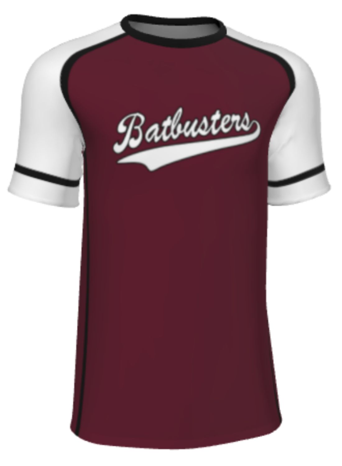 Men&#39;s/Youth White Sleeve Sublimated Tshirt