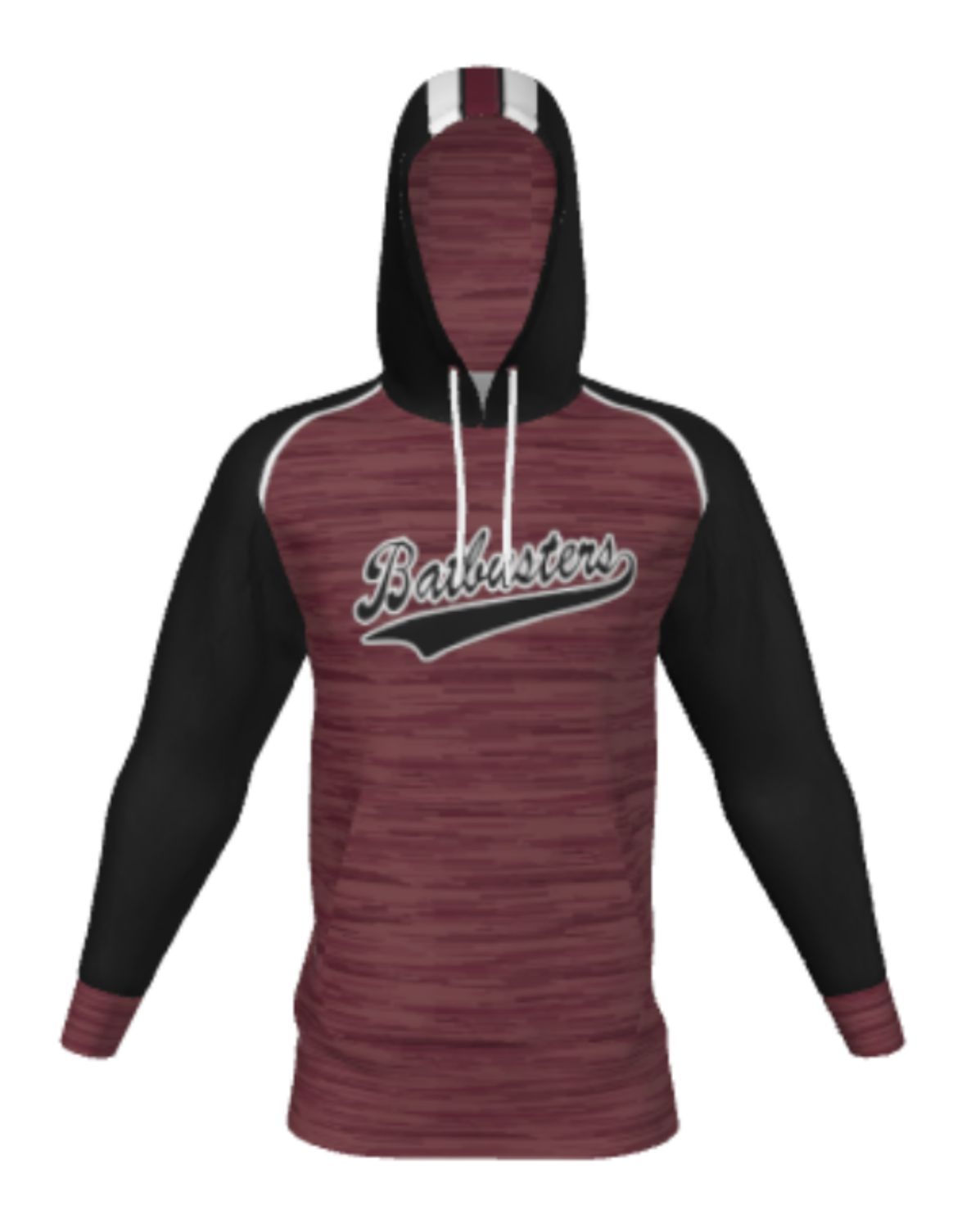 Sublimated Maroon Hoodie