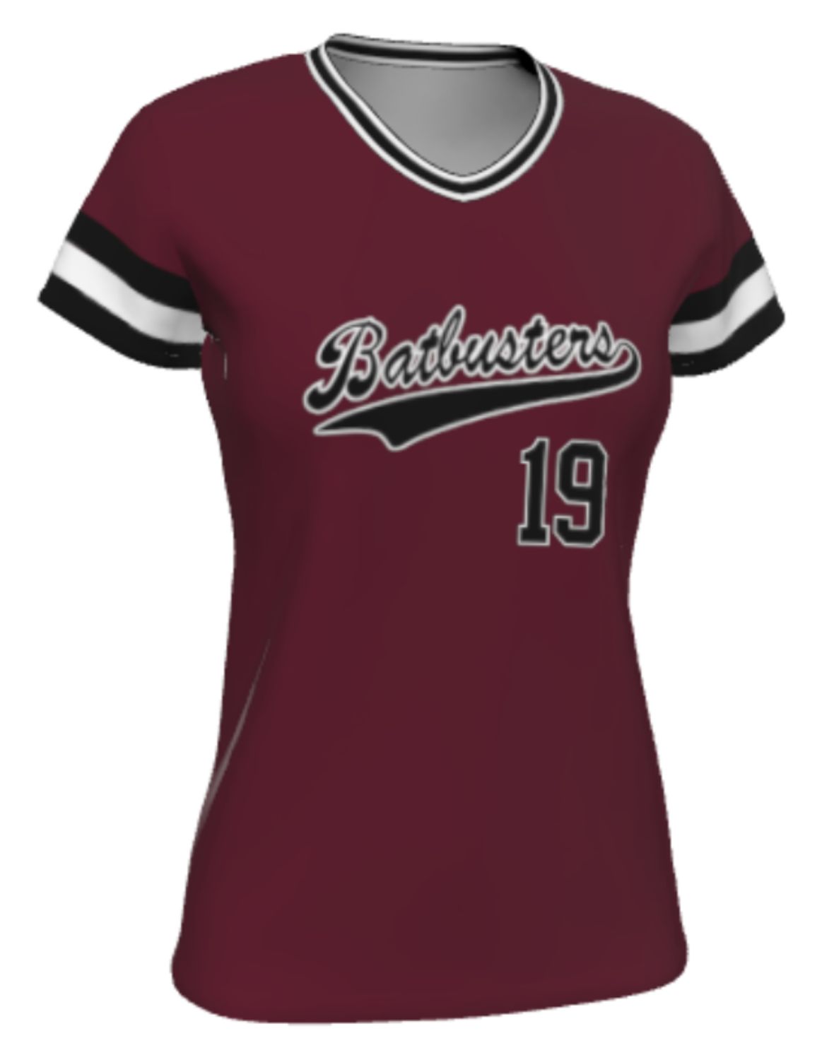 Women&#39;s/Girl&#39;s Maroon Sublimated TShirt