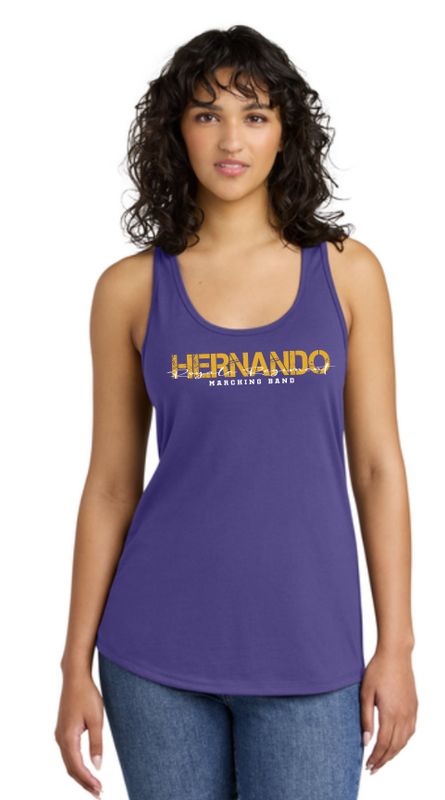 Cotton Royale Script Racerback Tank Top