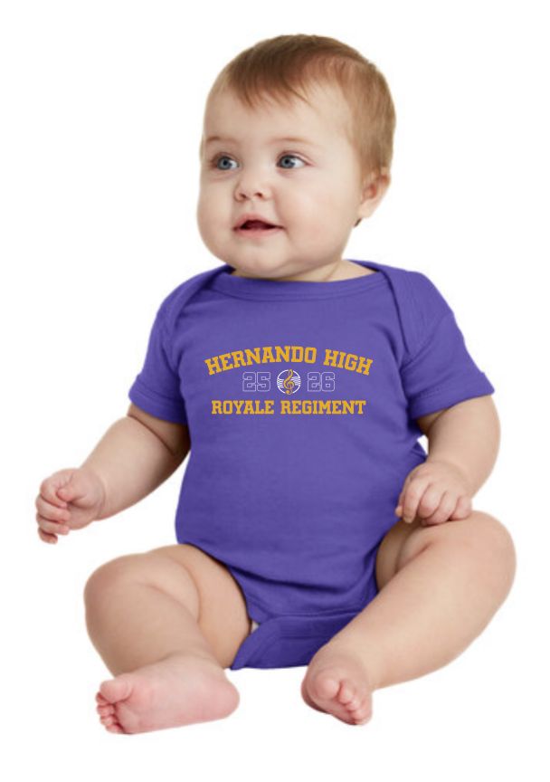 Infant Royale Crest Cotton Onsie