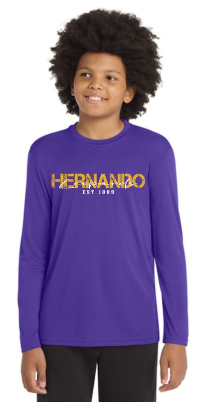 Youth Legacy Script Drifit Long Sleeve Tee