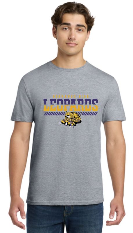 Softstyle Leopard Split Cotton Tee