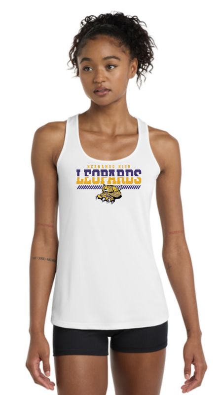 Leopard Split Racerback Drifit Tank Top