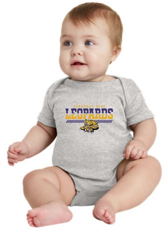 Infant Leopard Split Cotton Onsie