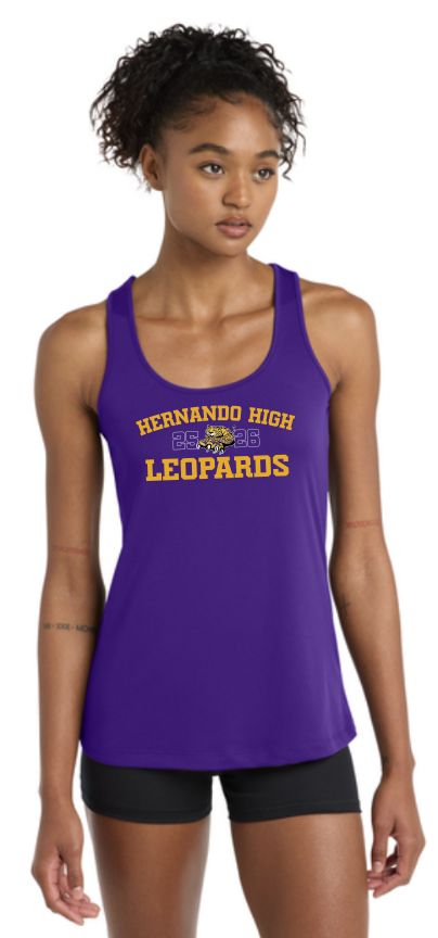 Leopard Crest Racerback Drifit Tank Top