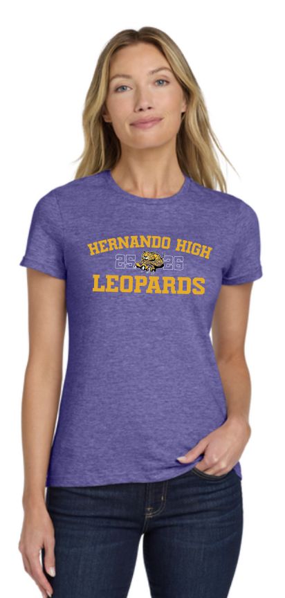 Women&#39;s Softstyle Leopard Crest Cotton Tee