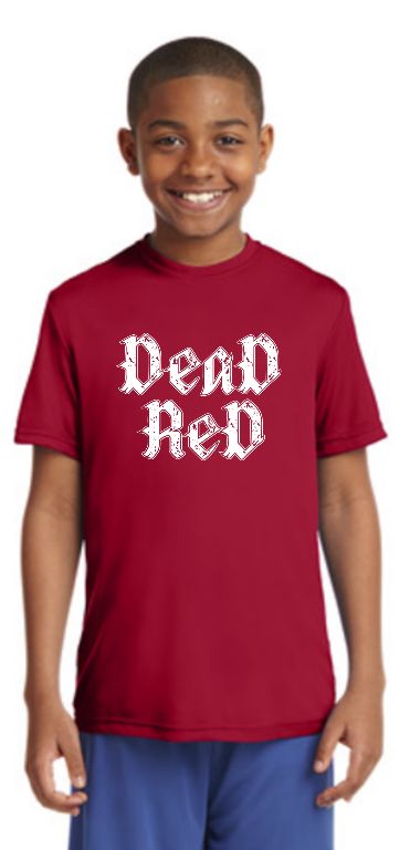 Youth Dead Red Drifit Classic Tee
