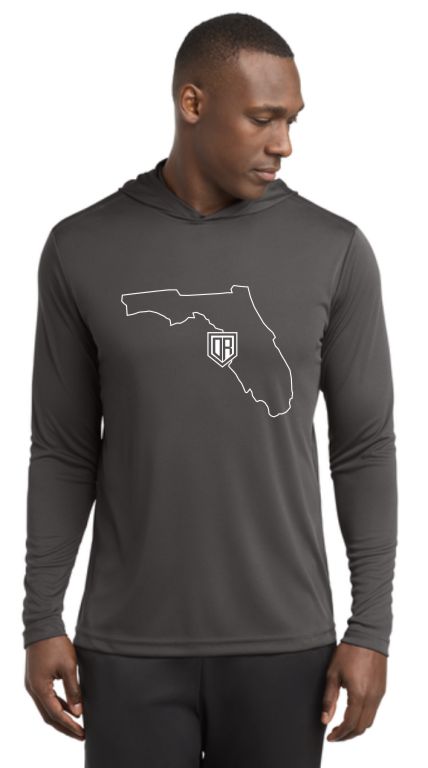 Men&#39;s Hooded Florida Drifit Long sleeve Tee