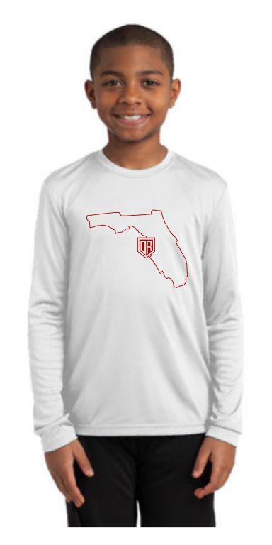 Youth Florida Drifit Long Sleeve Tee