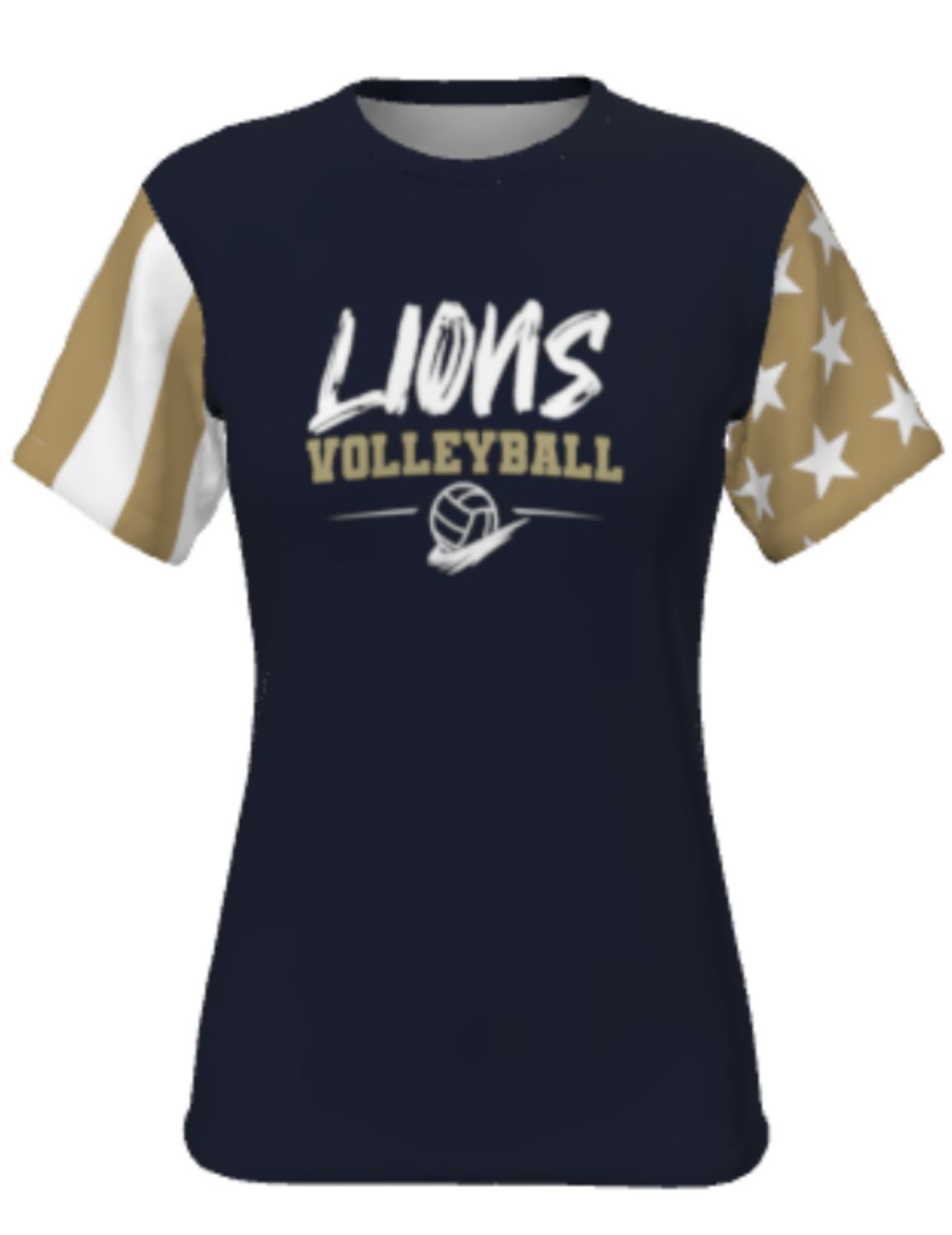 Women&#39;s/Girl&#39;s Volleyball Stars Tee