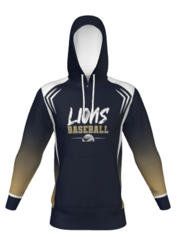 Sublimated Ombre Baseball Hoodie