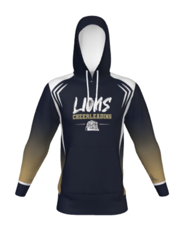 Sublimated Ombre Cheerleading Hoodie