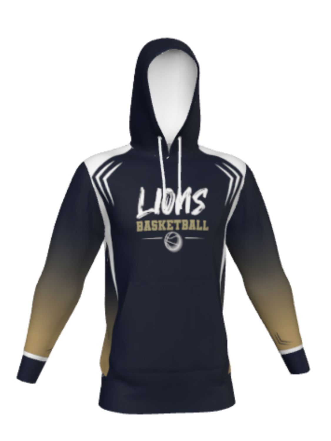 Sublimated Ombre Basketball Hoodie