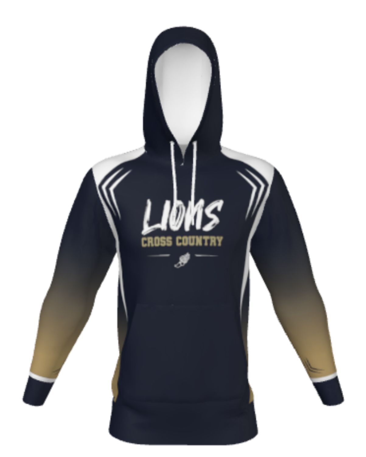 Sublimated Ombre Cross Country Hoodie