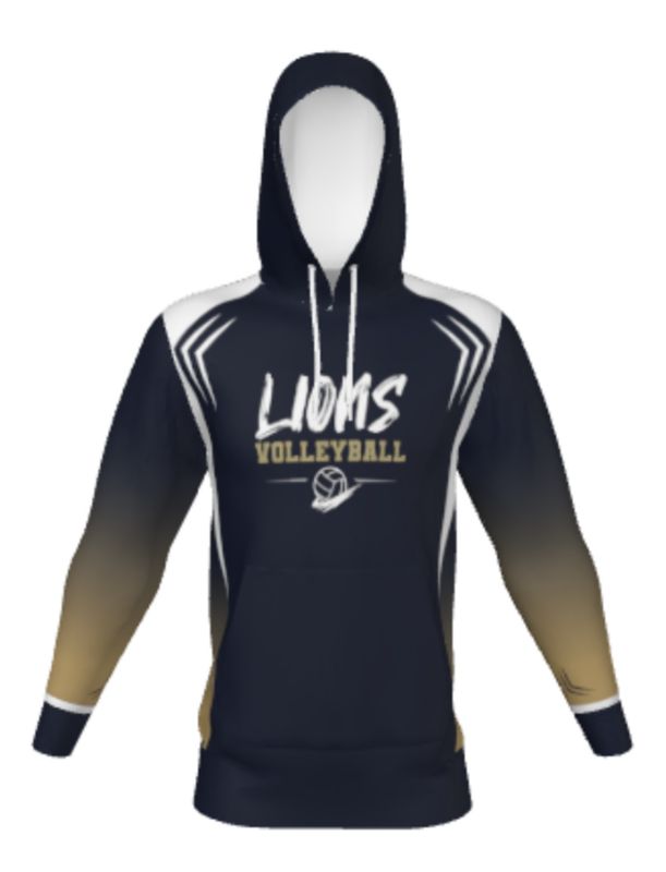 Sublimated Ombre Volleyball Hoodie